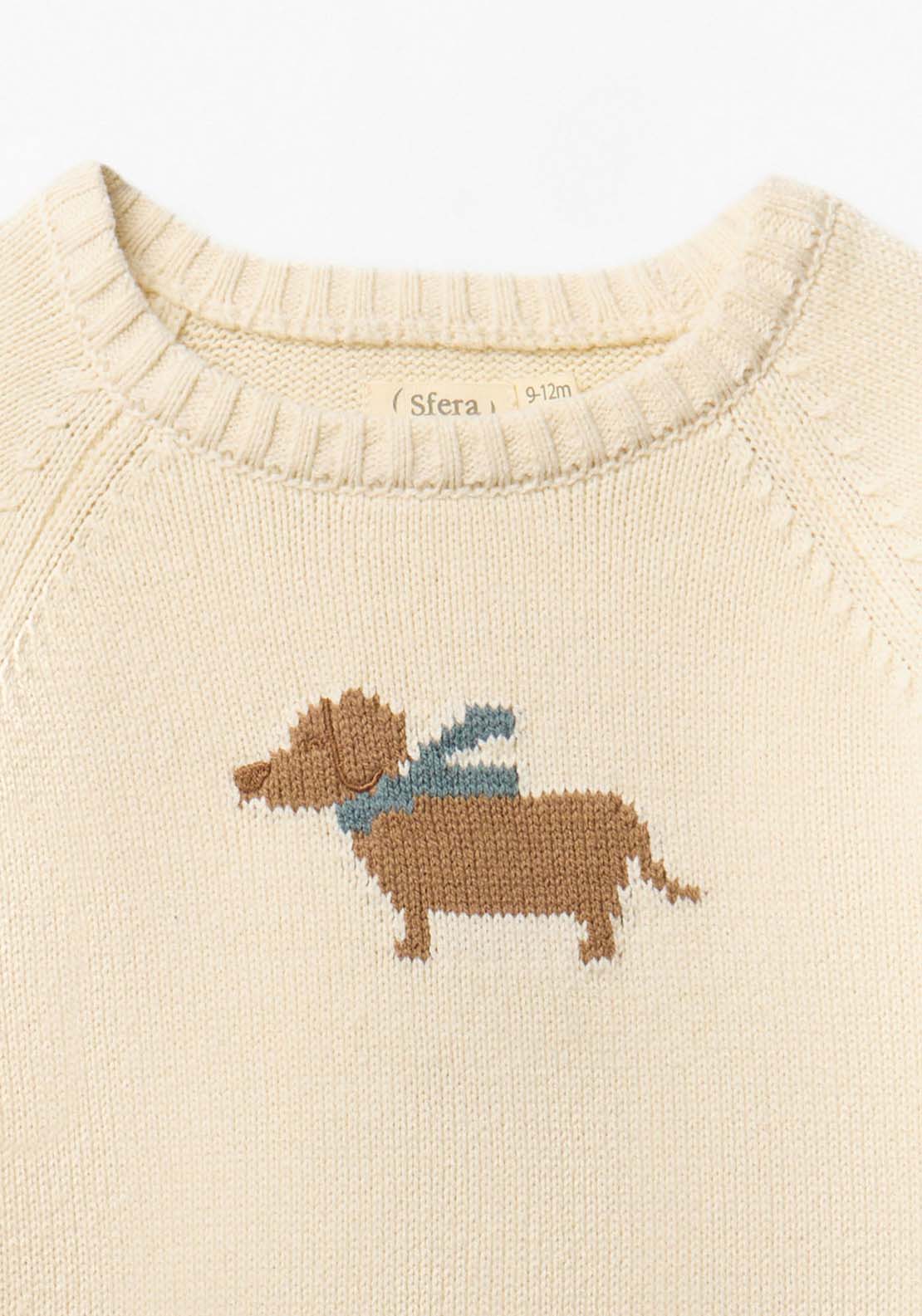 Sfera Dog Sweater - Cream 3 Shaws Department Stores