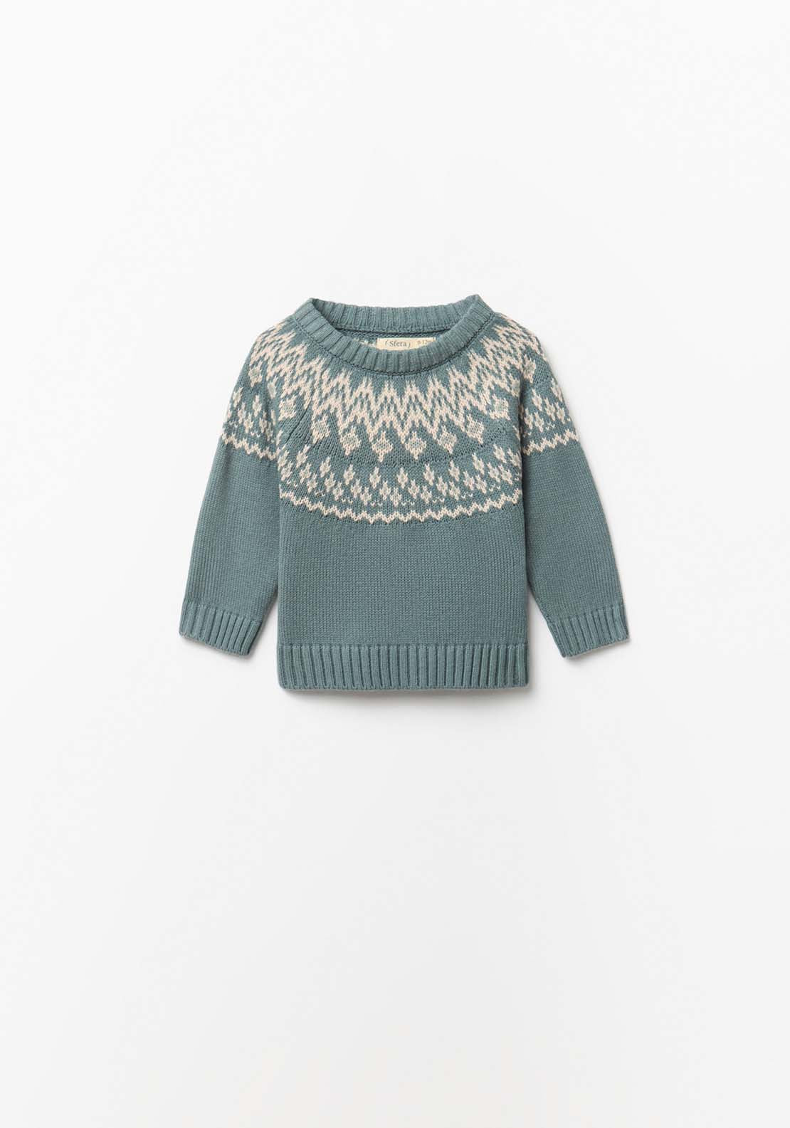 Jacqard Sweater - Green