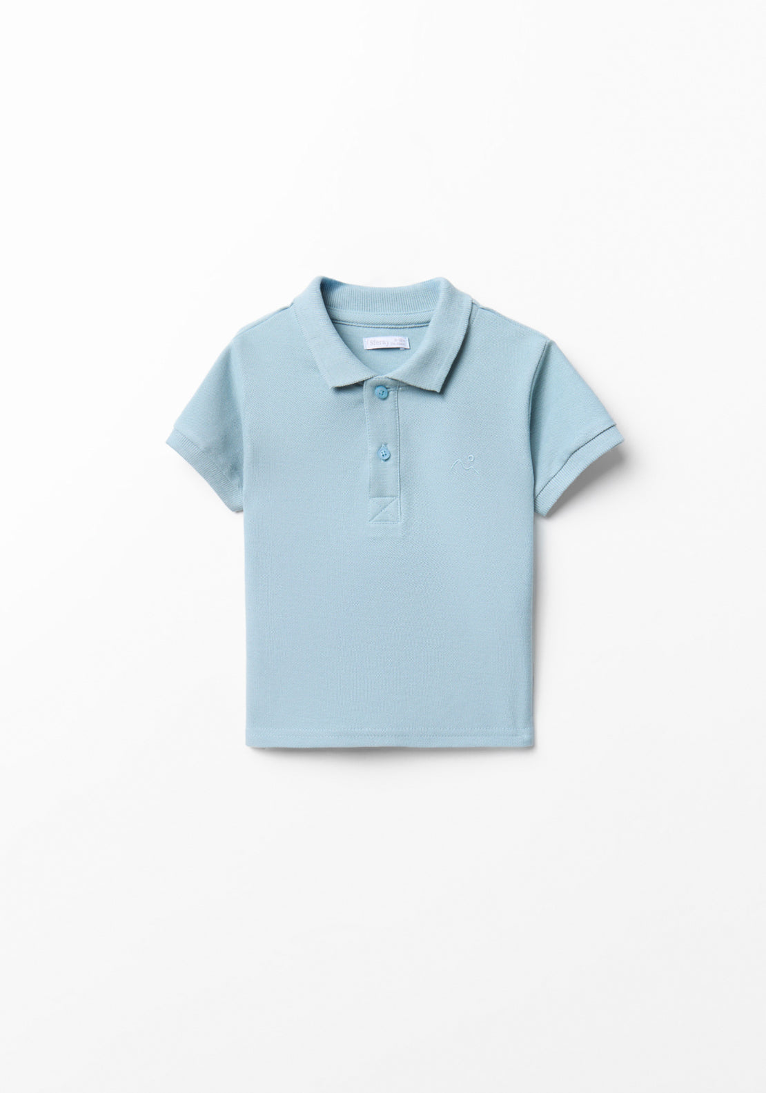 Solid Colour Polo Shirt - Blue