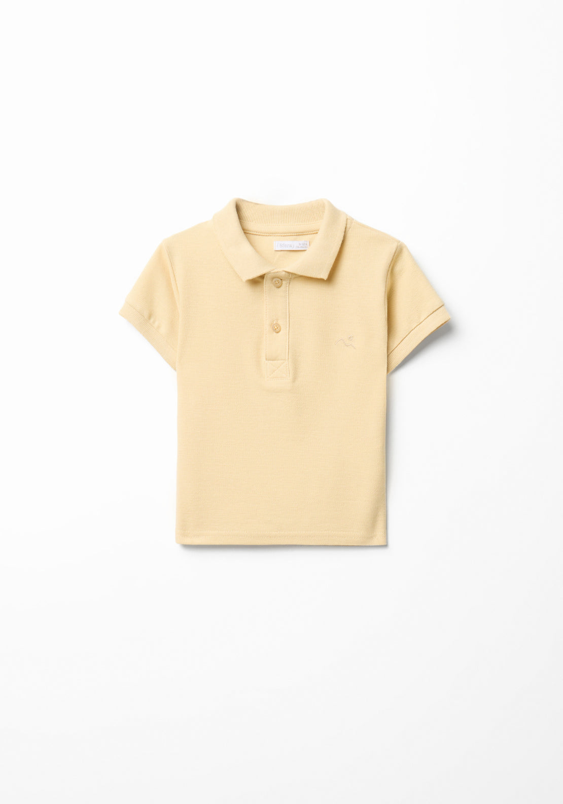 Solid Colour Polo Shirt - Yellow