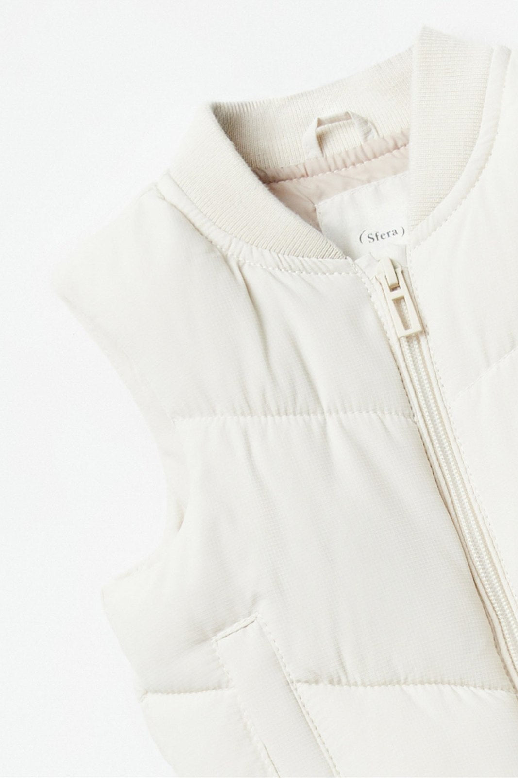 Sfera Plain gilet - Ecru 7 Shaws Department Stores