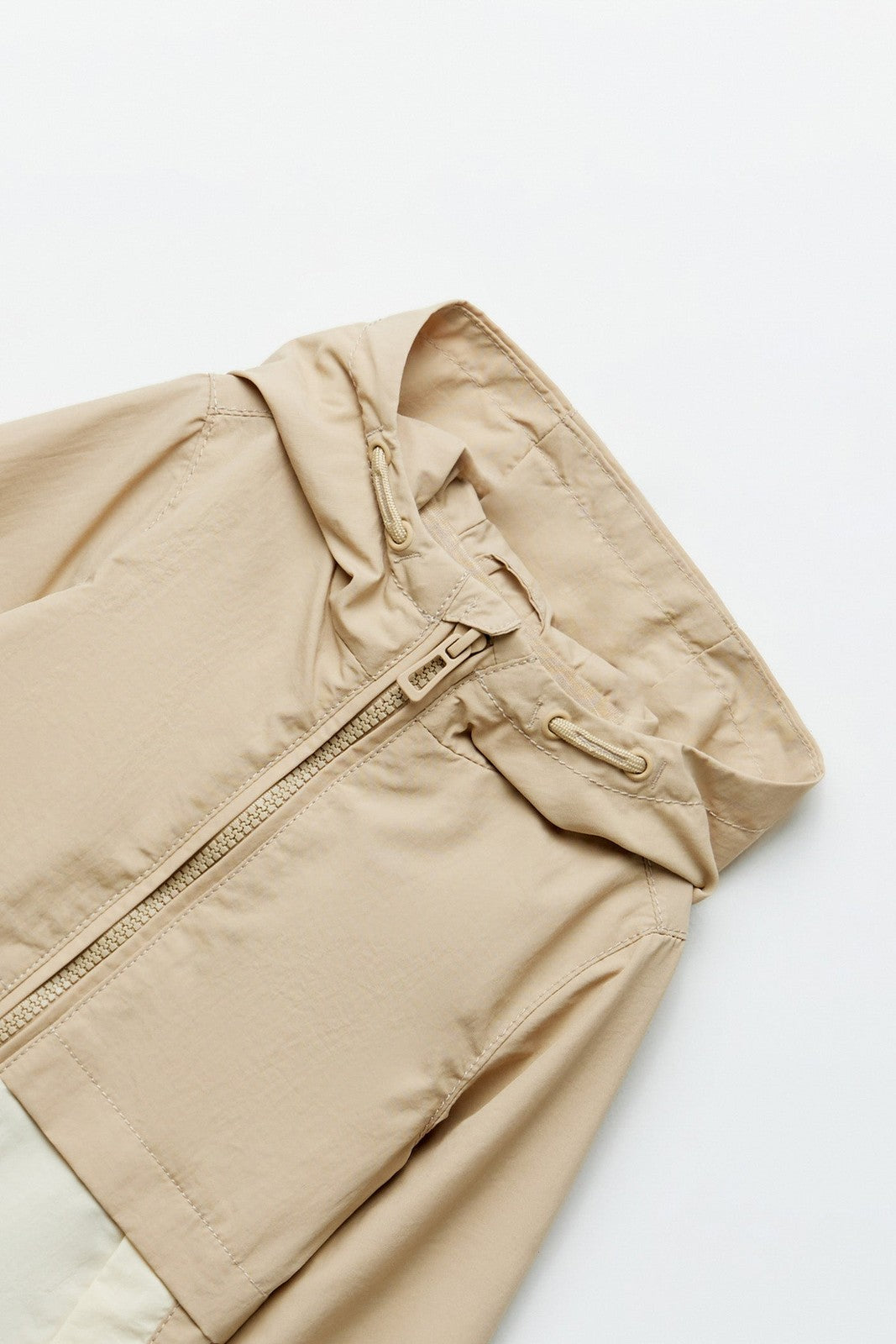 Sfera Two-colour hooded windcheater - Beige 6 Shaws Department Stores