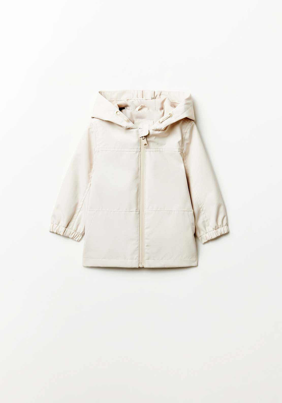 Sfera Pocket plain windcheater - Ecru 3 Shaws Department Stores