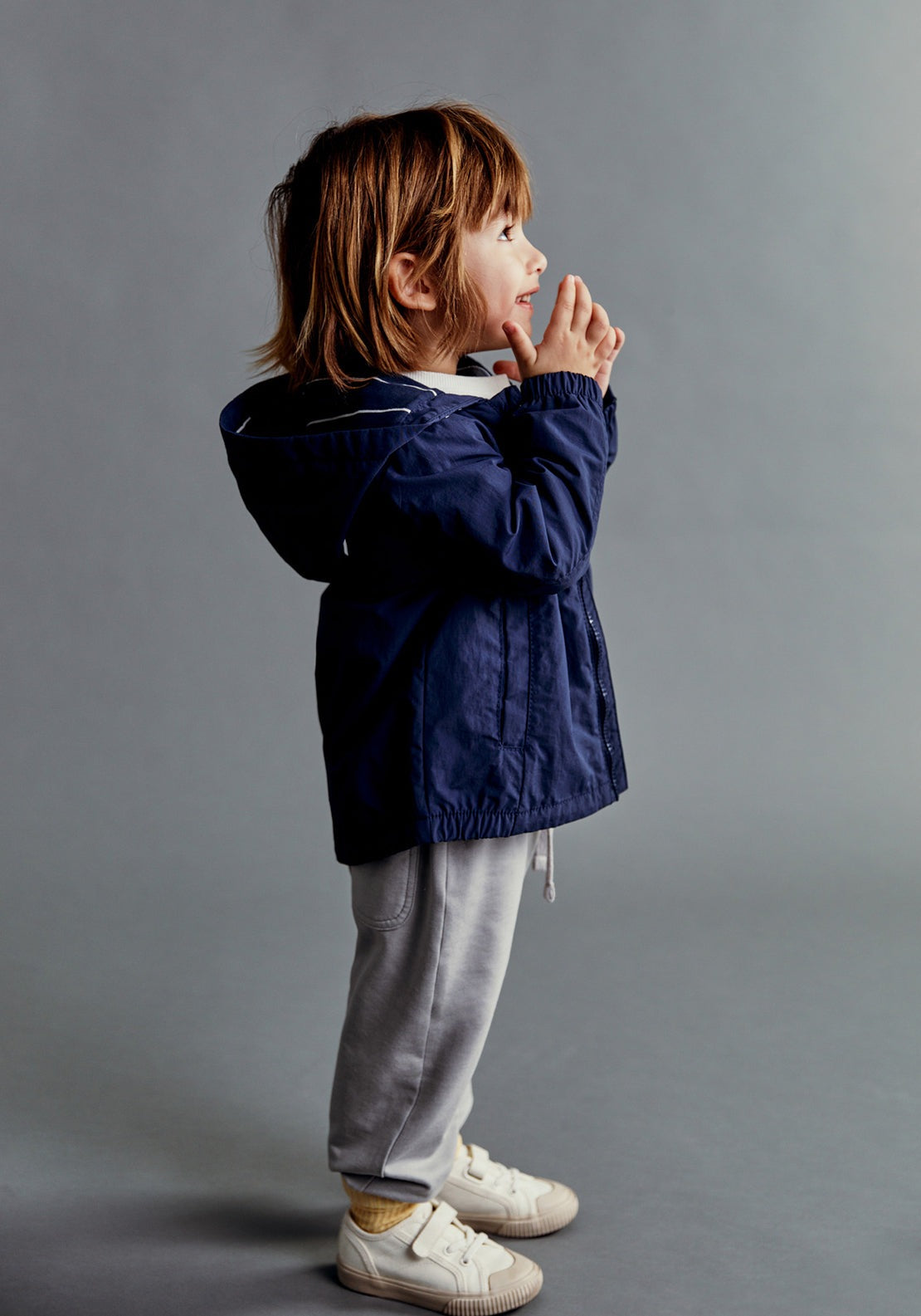 Sfera Seams plain windcheater - Navy / Blue 5 Shaws Department Stores