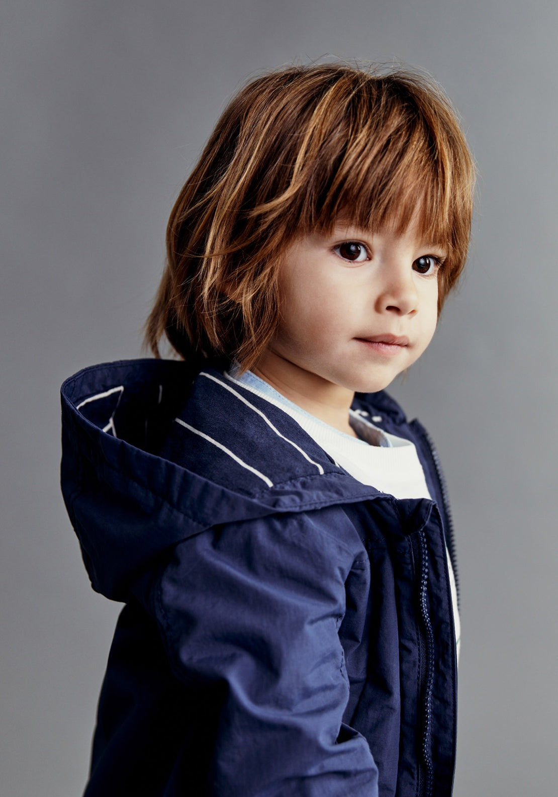 Sfera Seams plain windcheater - Navy / Blue 4 Shaws Department Stores