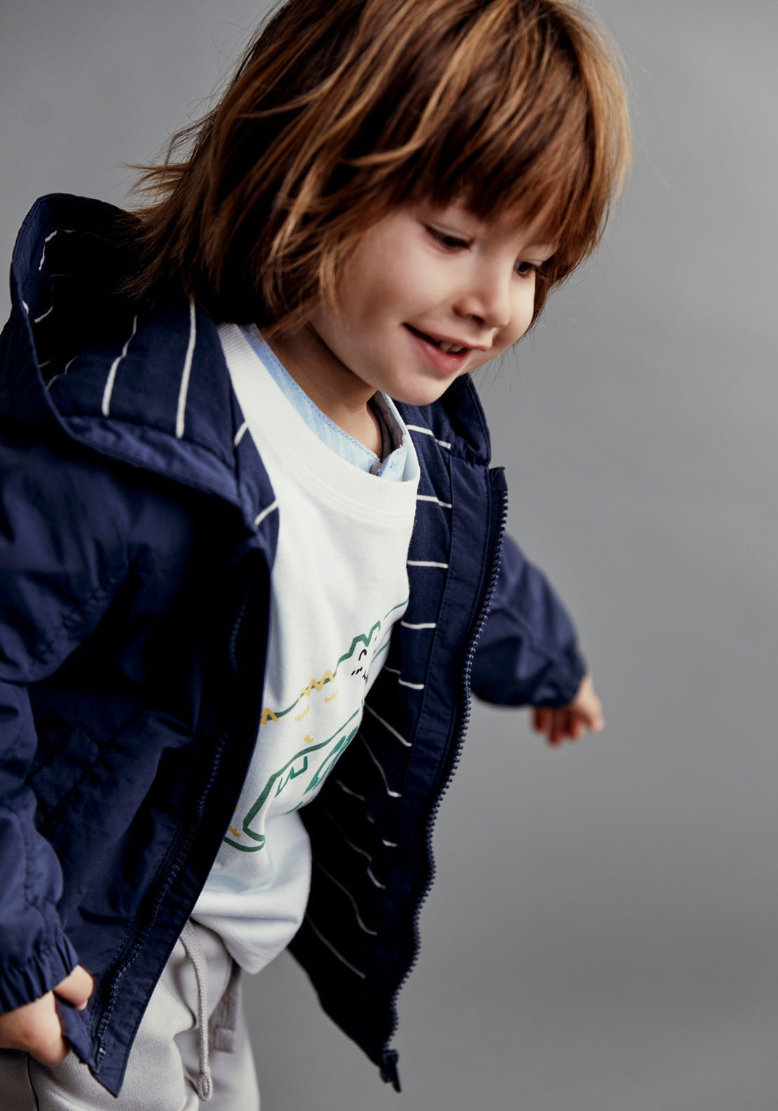 Sfera Seams plain windcheater - Navy / Blue 3 Shaws Department Stores