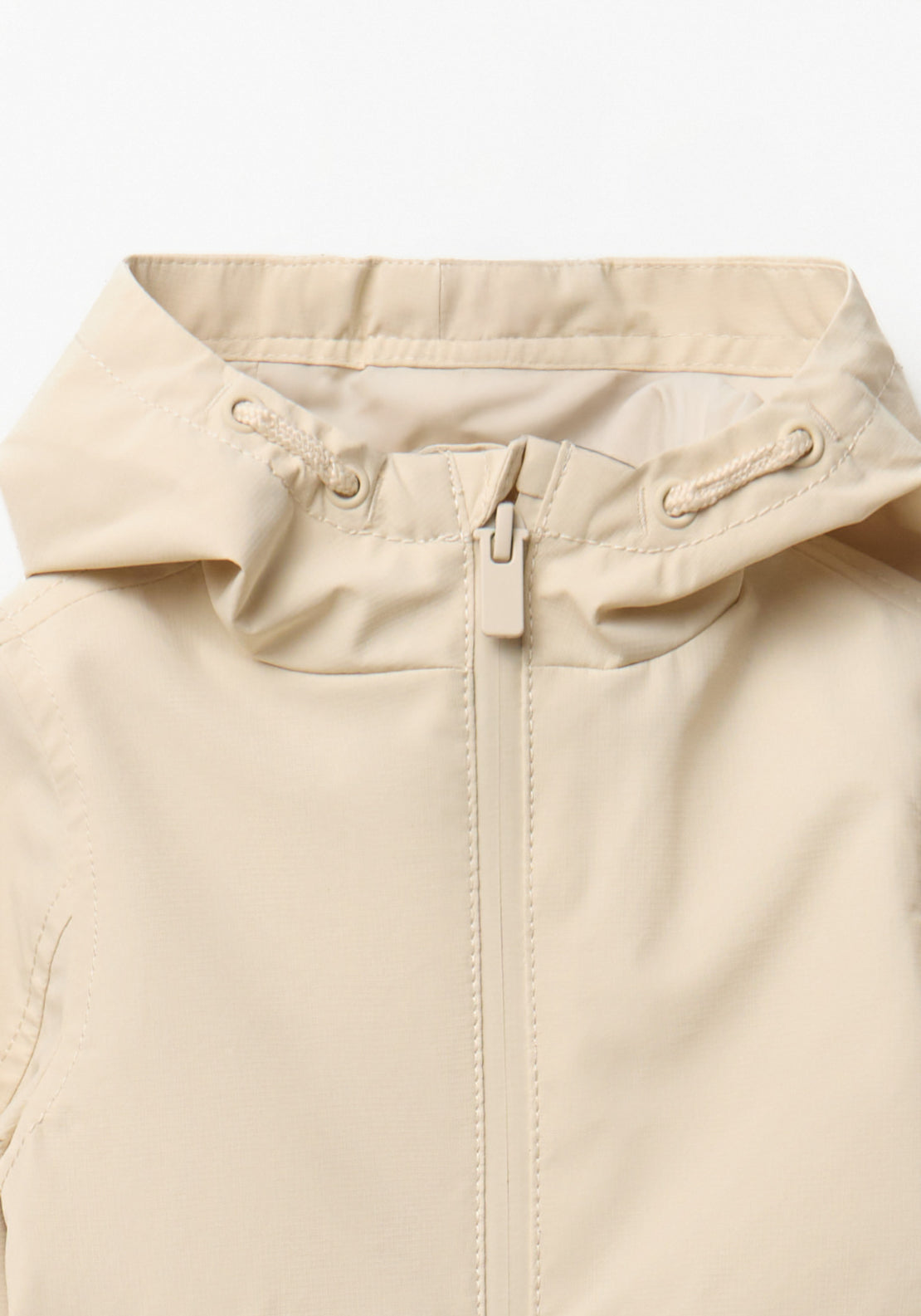 Plain Windbreaker - Cream