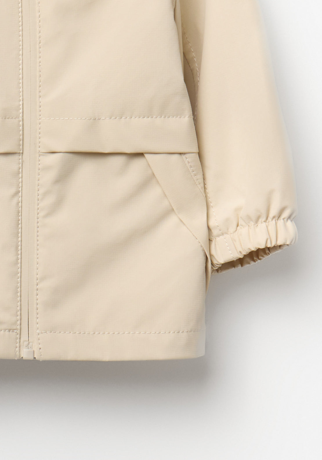 Plain Windbreaker - Cream