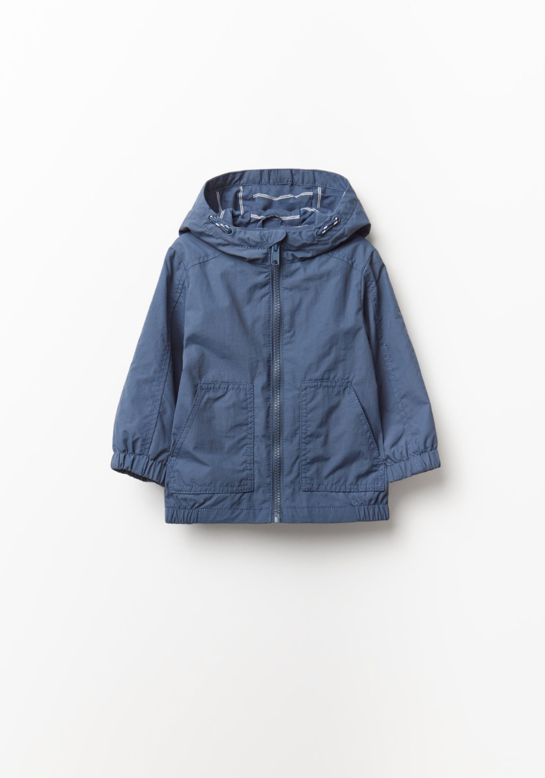 Plain Windbreaker Jacket - Blue