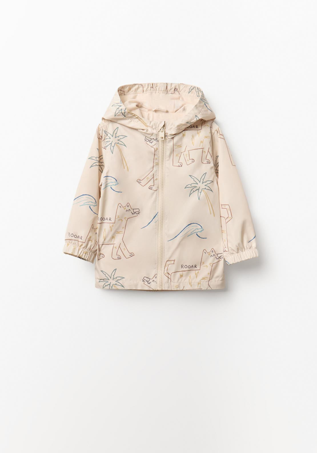 Animal Print Raincoat - White