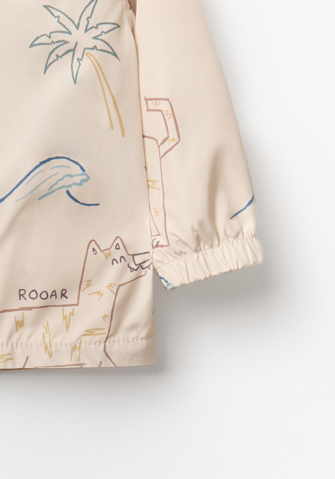 Animal Print Raincoat - White