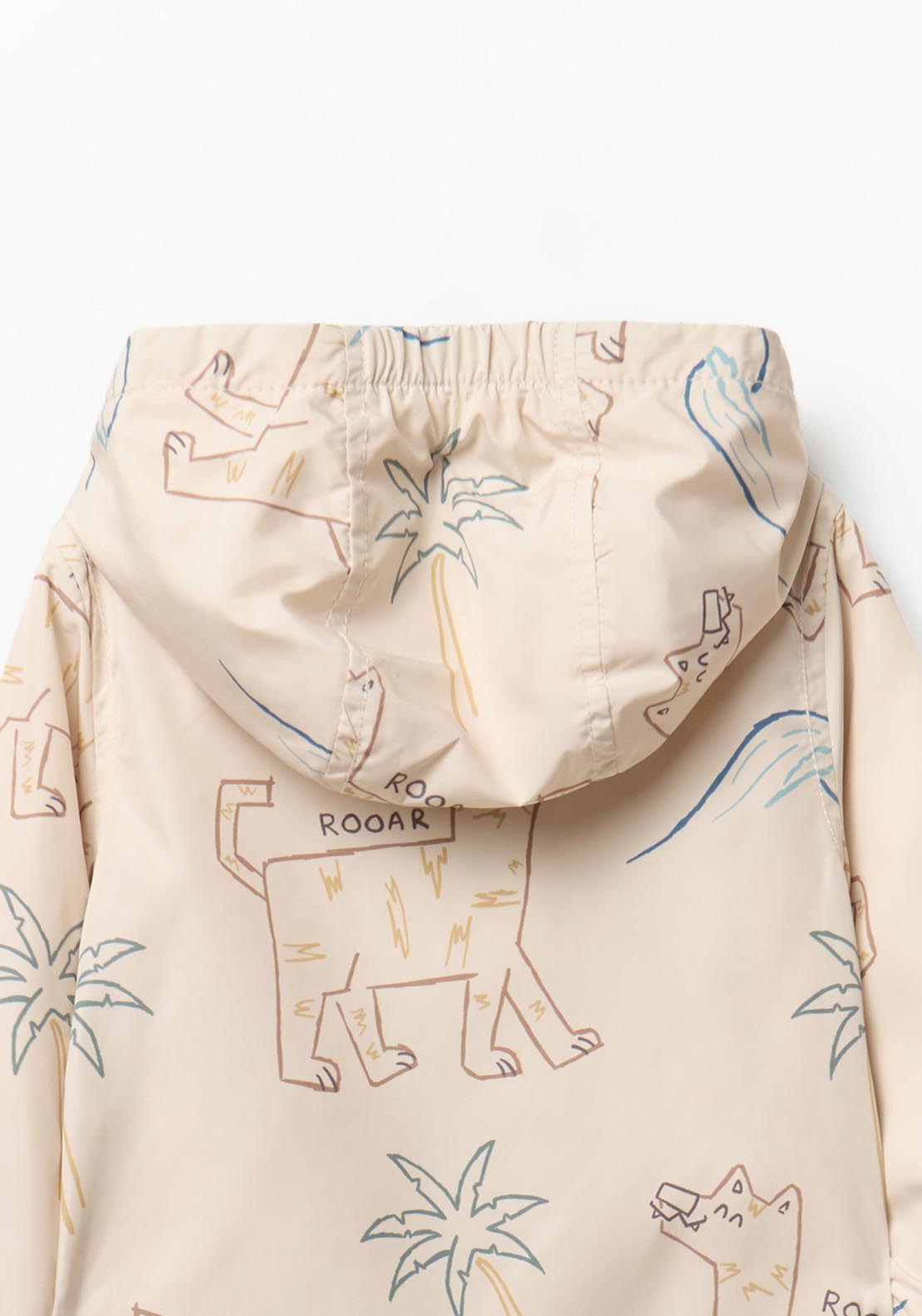 Animal Print Raincoat - White