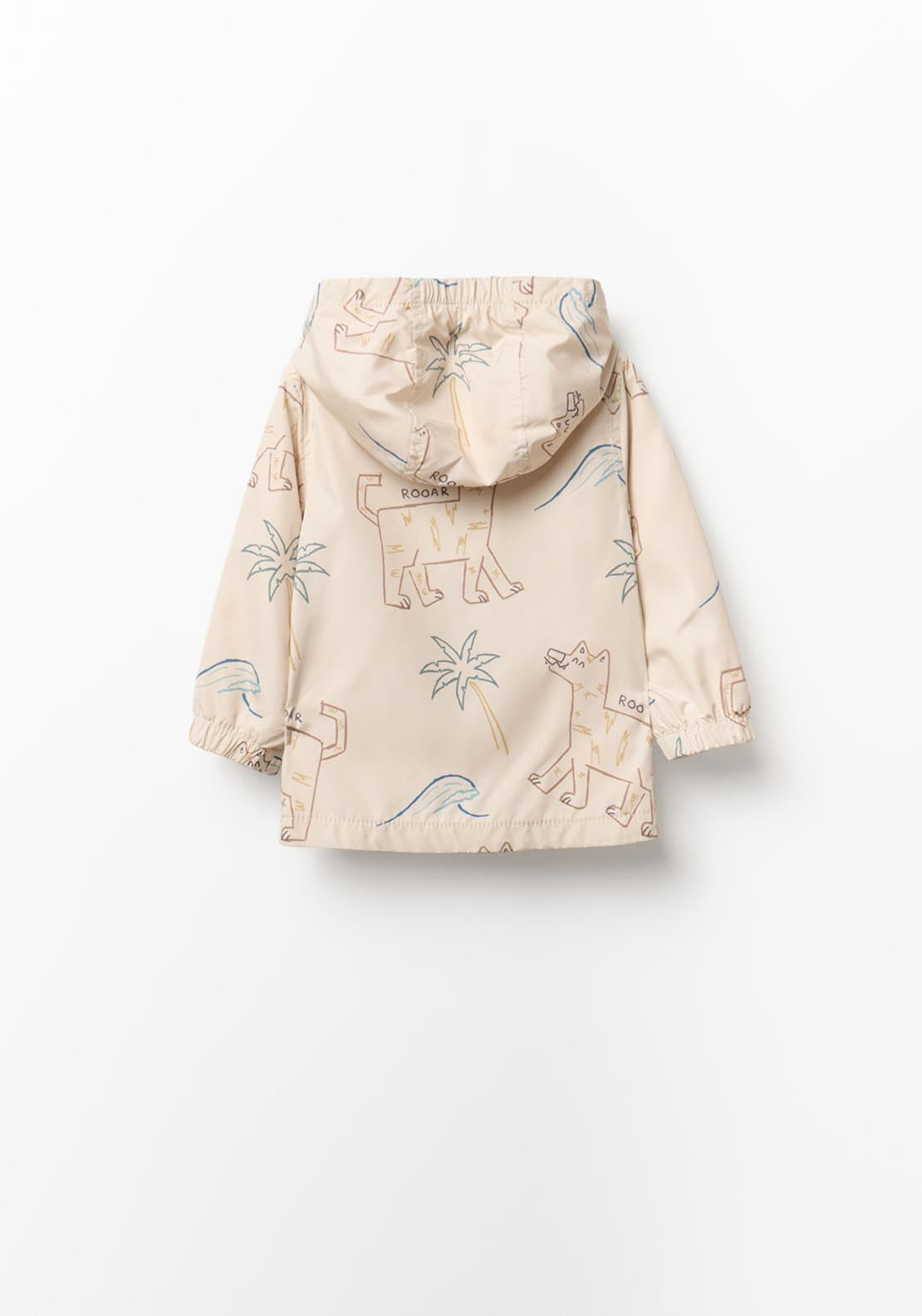 Animal Print Raincoat - White