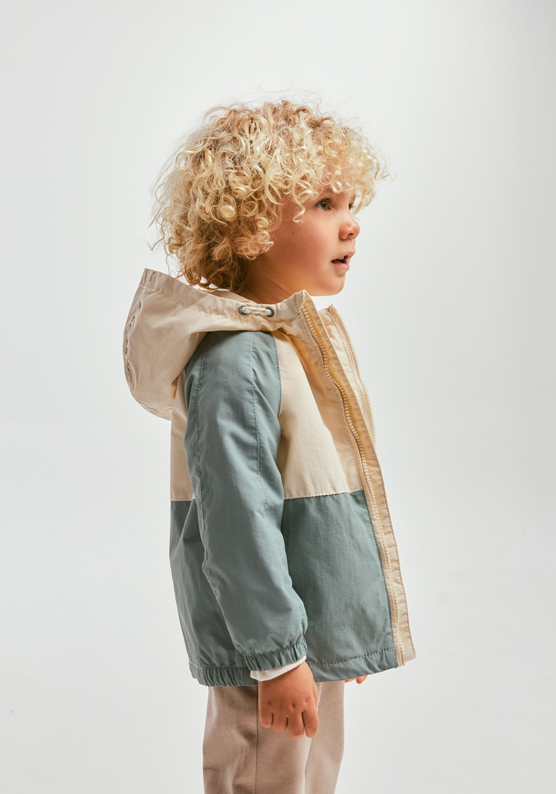 Tricolour Windbreaker - Green