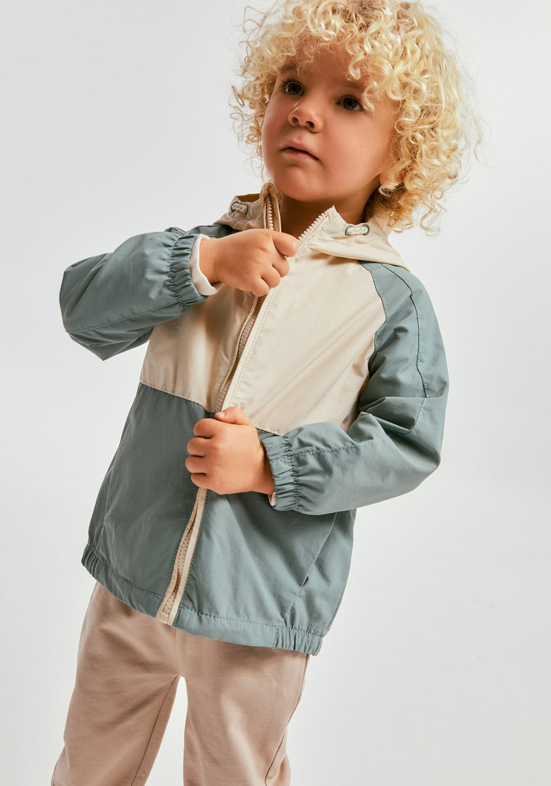 Tricolour Windbreaker - Green