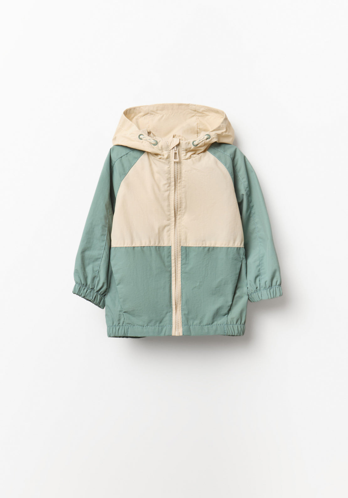 Tricolour Windbreaker - Green