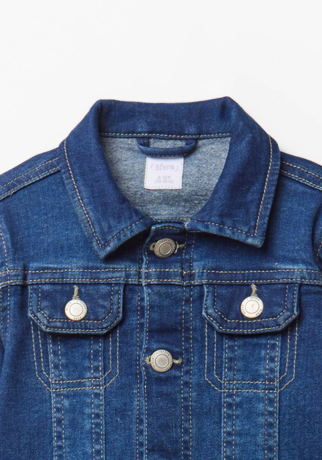 Denim Jacket With Pockets - Denim Medium Wash