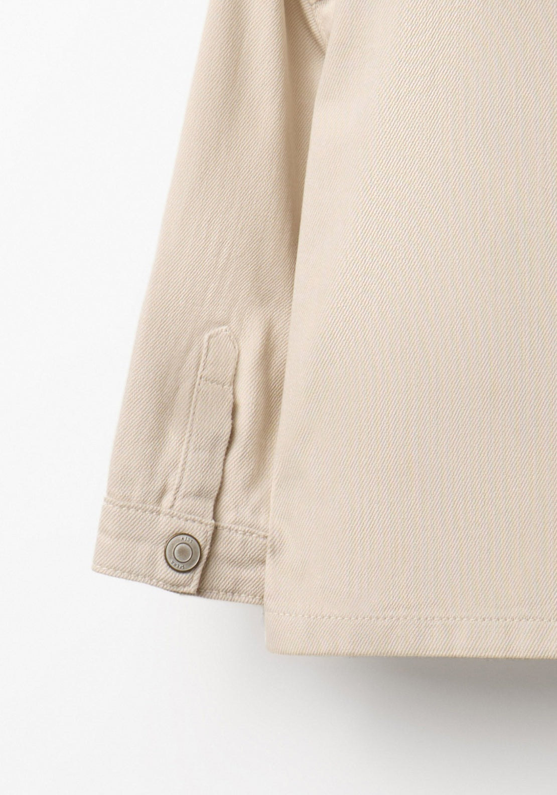 Cotton Twill Overshirt - Cream