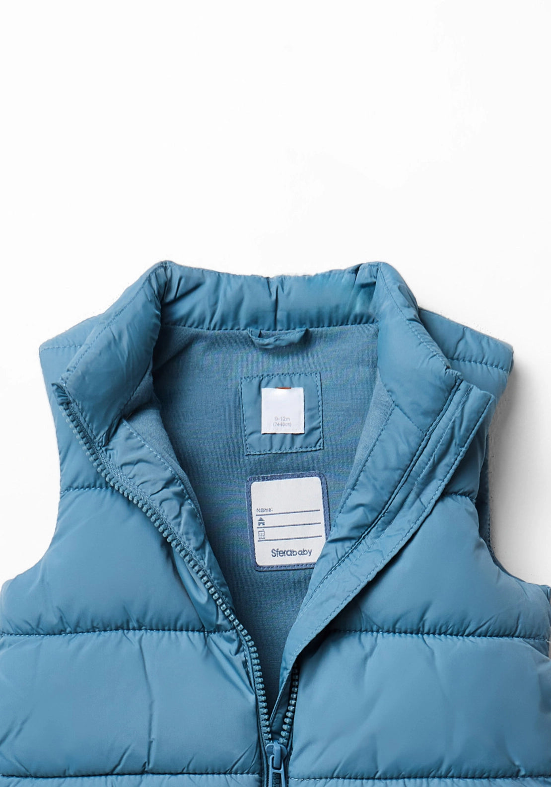 Solid Colour Puffer Gilet - Blue