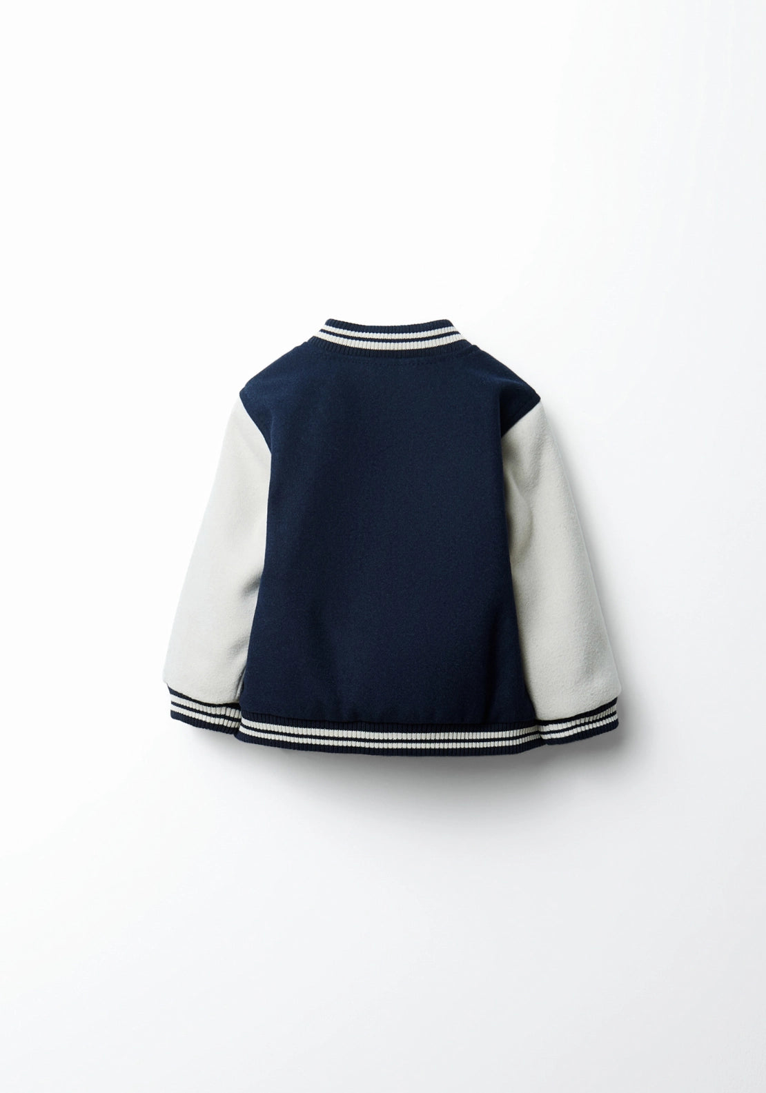 Two Tone Baseball Jacket - Blue