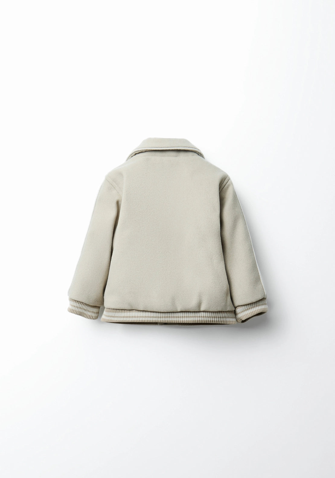 Collared Baseball Jacket - Toasty Beige