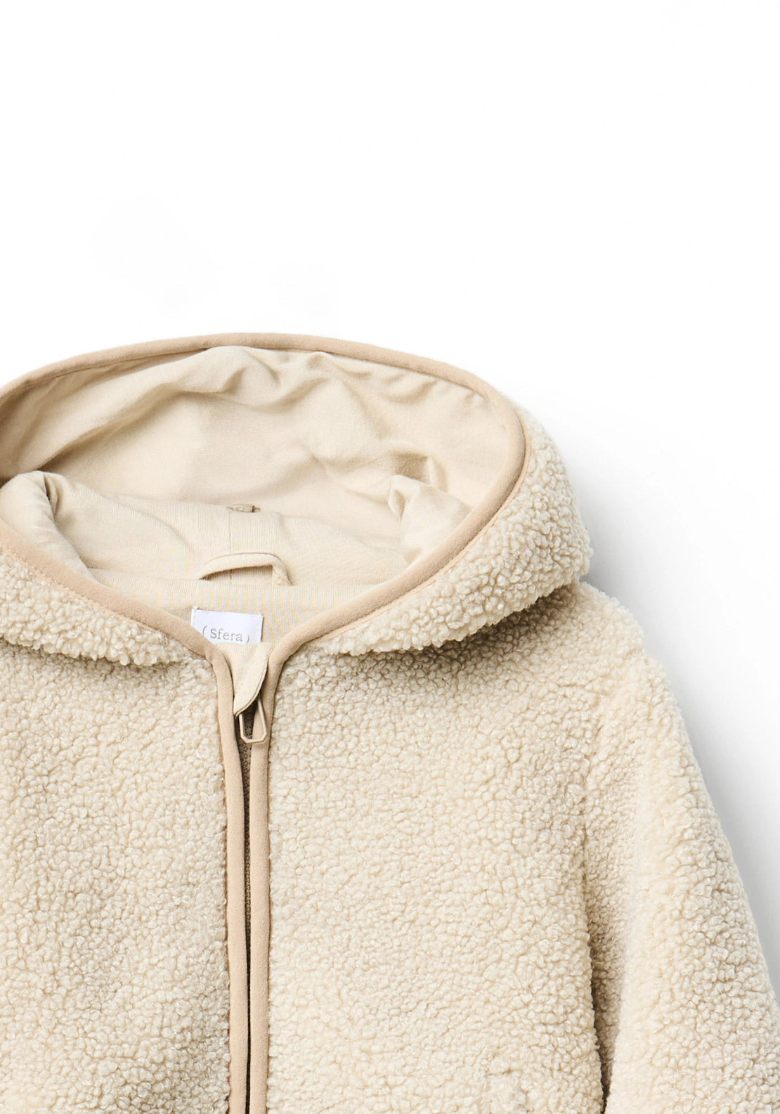 Shearling Jacket with Pockets - Toasty Beige