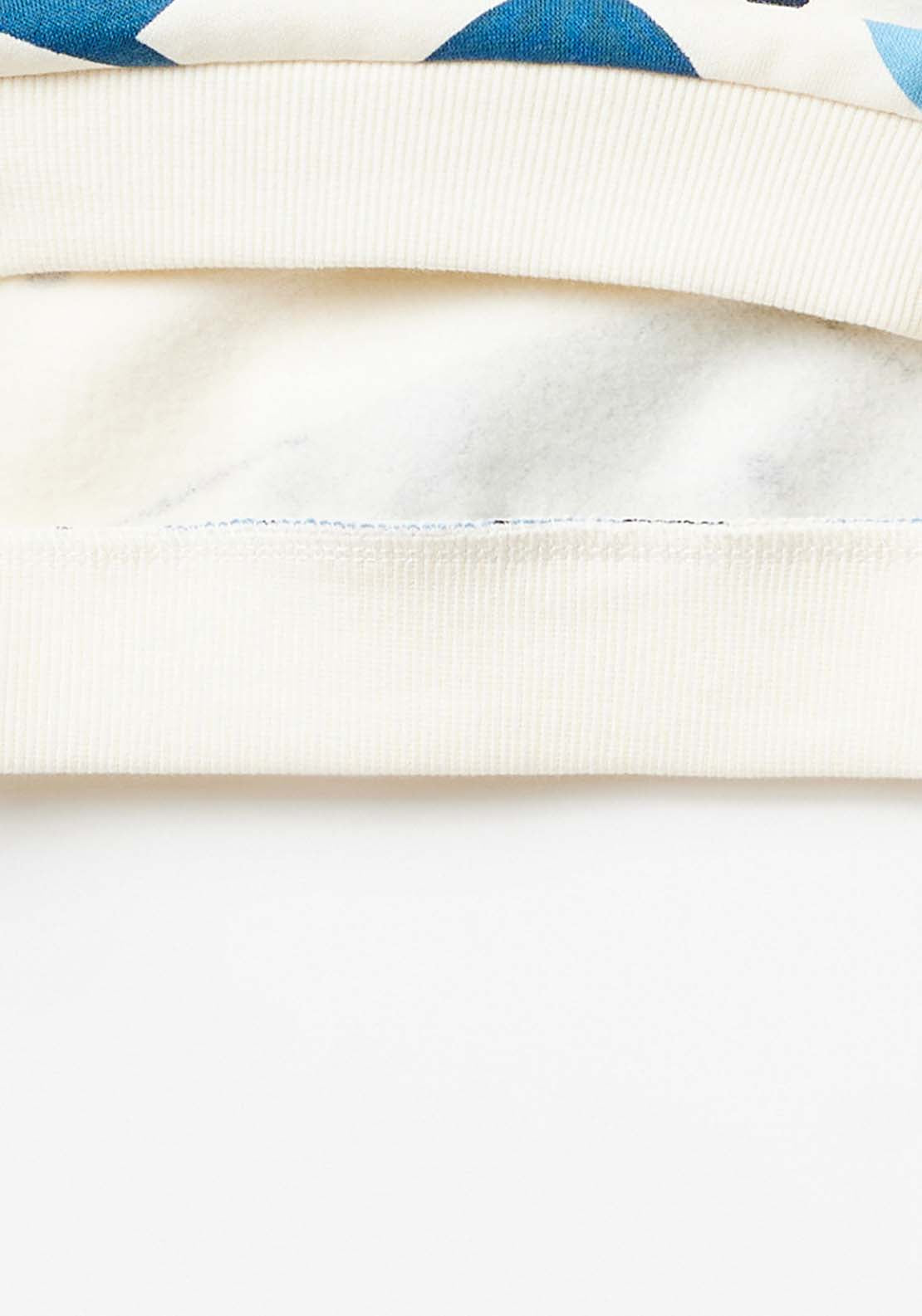 Sfera Long Sleeve Teddybear Sweatshirt - White Cream 4 Shaws Department Stores