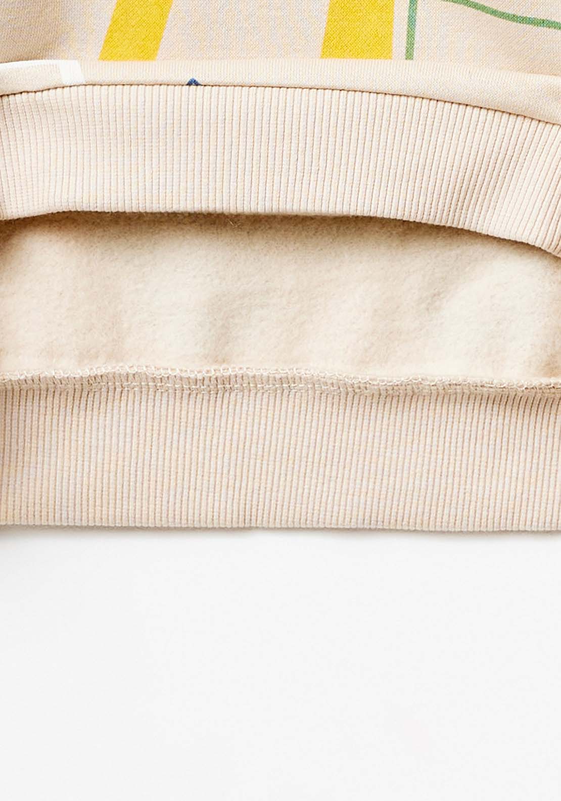 Sfera Long Sleeve Tractor Sweatshirt - Beige 4 Shaws Department Stores