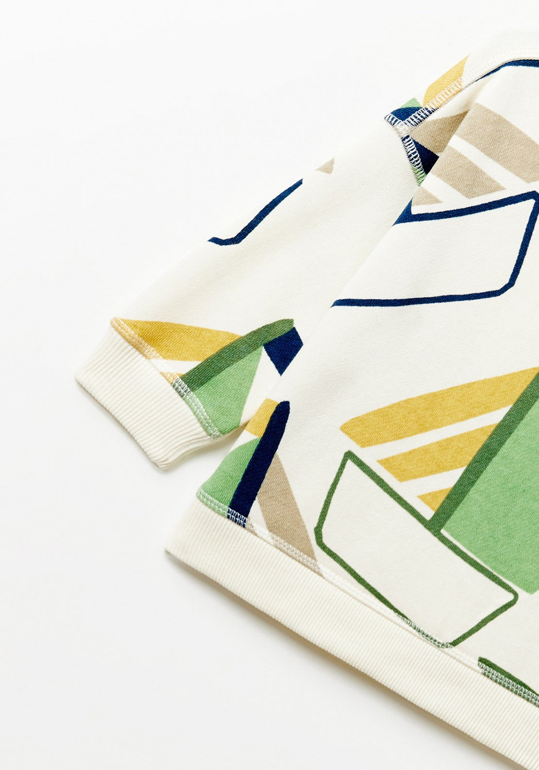 Sfera Boat-print sweatshirt - White 3 Shaws Department Stores