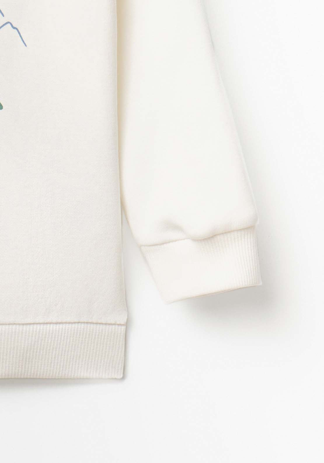 Mountain Bear Sweatshirt - White