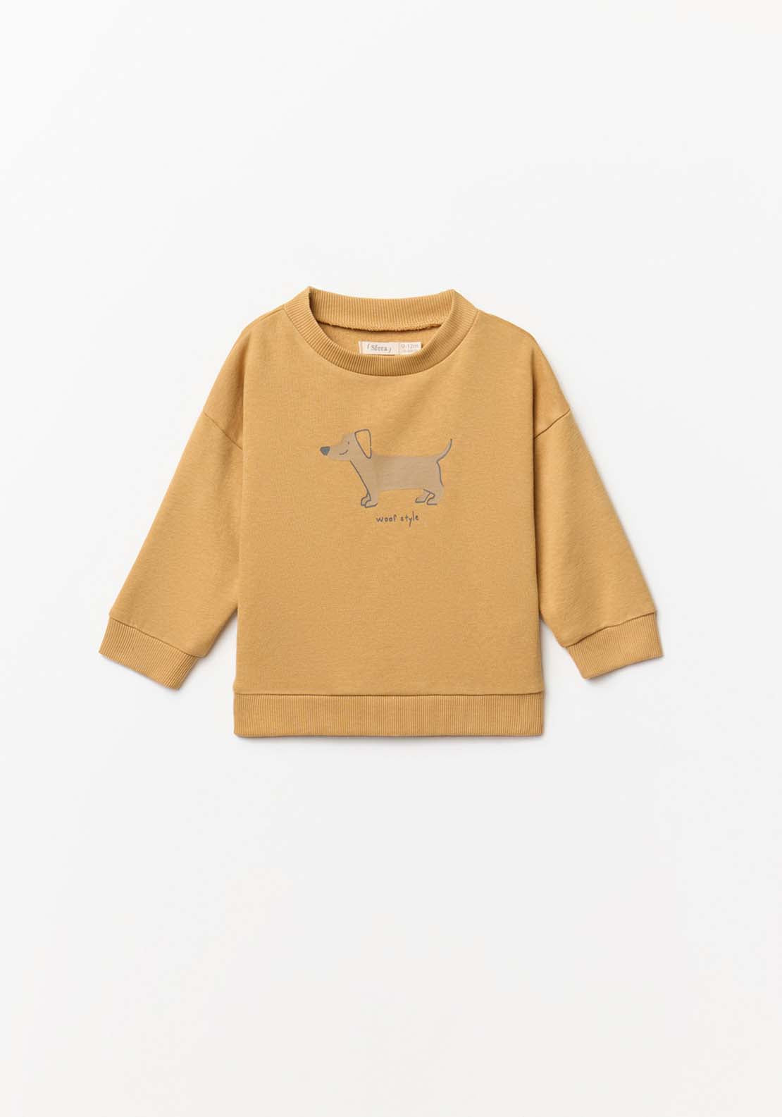 Sausage Dog Sweatshirt - Dark Yellow