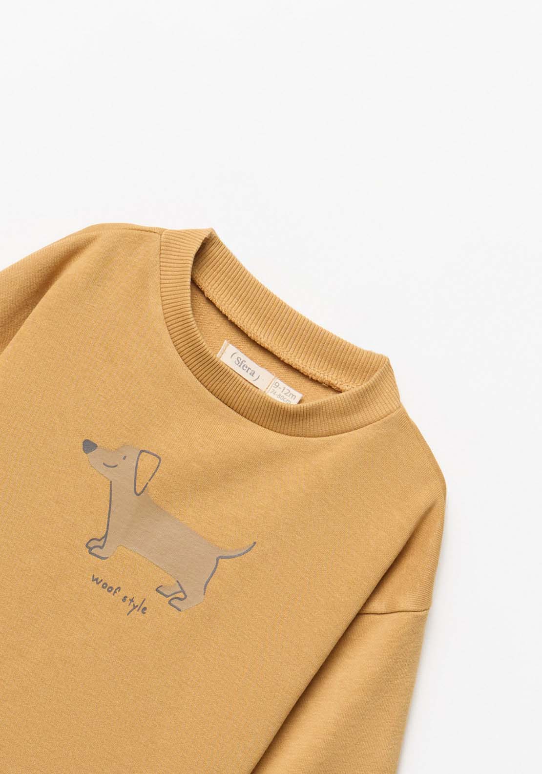 Sausage Dog Sweatshirt - Dark Yellow