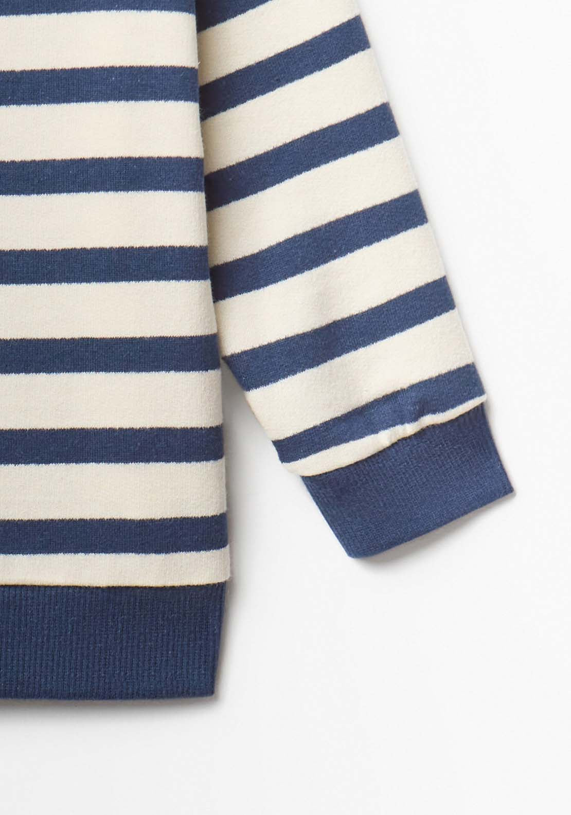 Striped Sweatshirt - Blue
