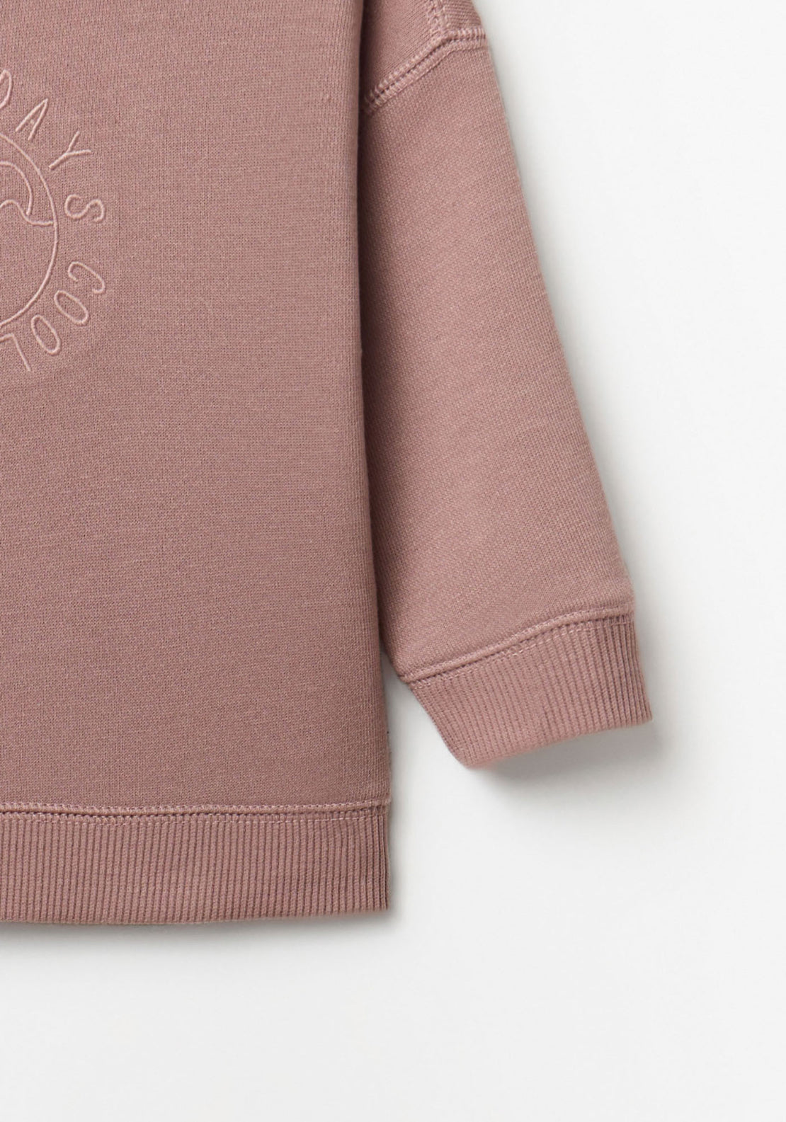 Central Embroidery Sweatshirt - Dark Purple