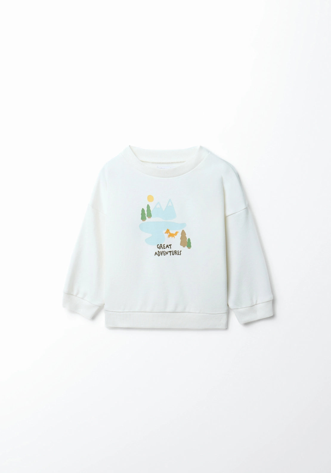 Landscape Graphic Sweatshirt - White