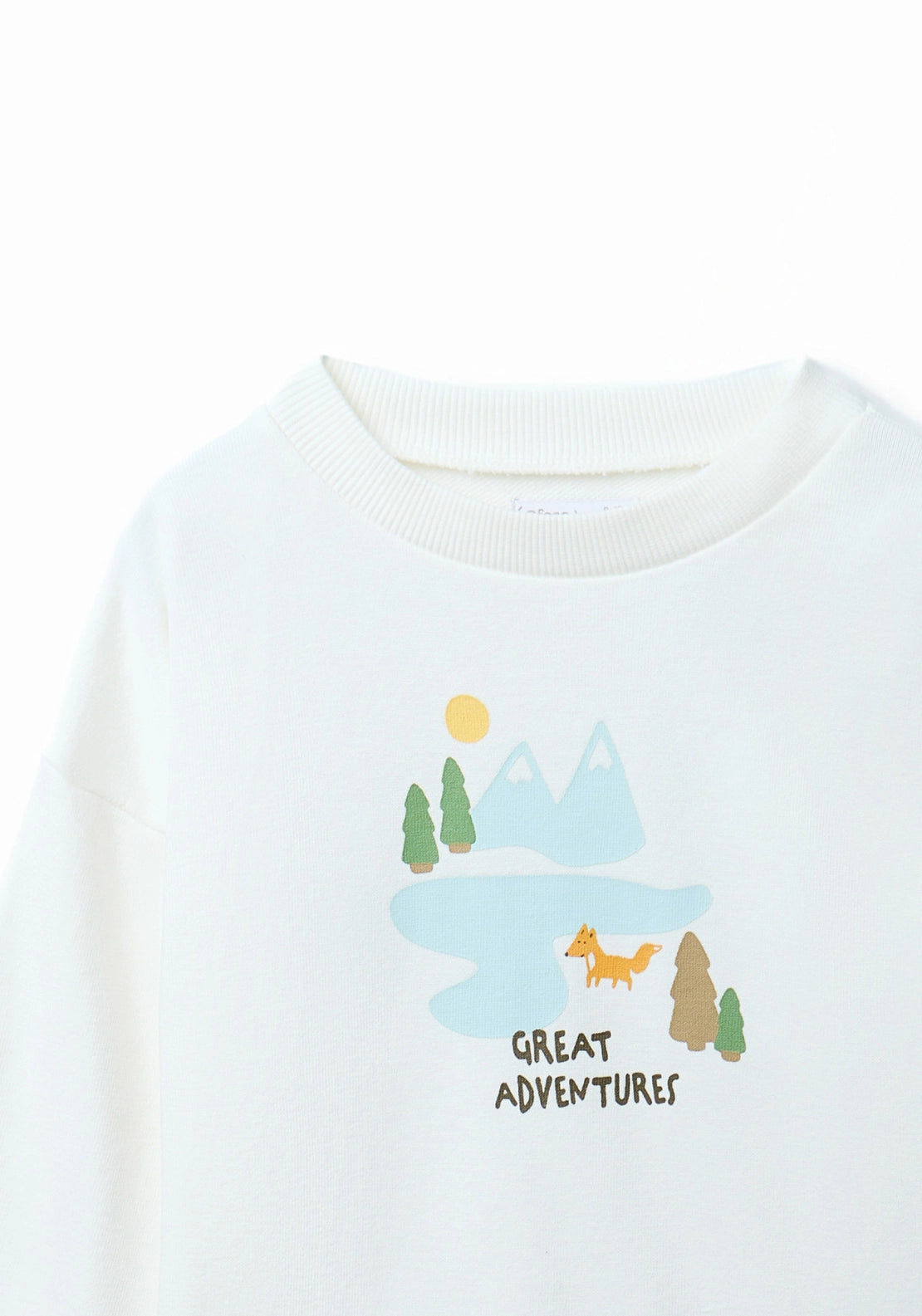 Landscape Graphic Sweatshirt - White