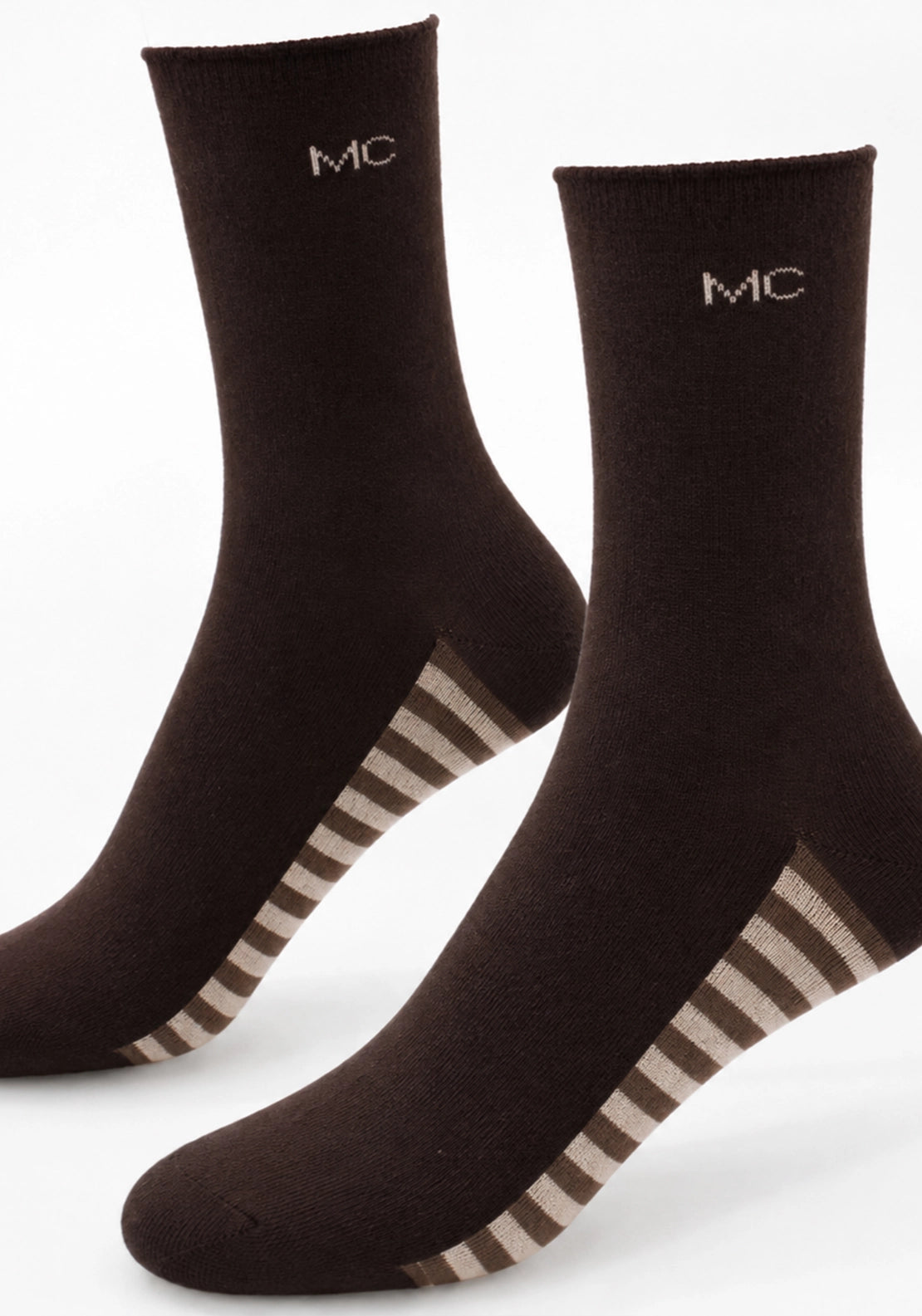 Marie Claire Bamboo Socks 2 Pair Pack - Brown Mix 3 Shaws Department Stores