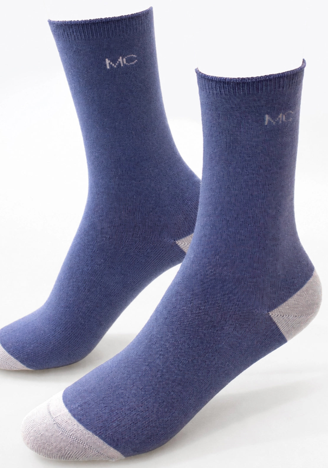 Marie Claire Bamboo Socks 2 Pair Pack - Navy Mix 4 Shaws Department Stores