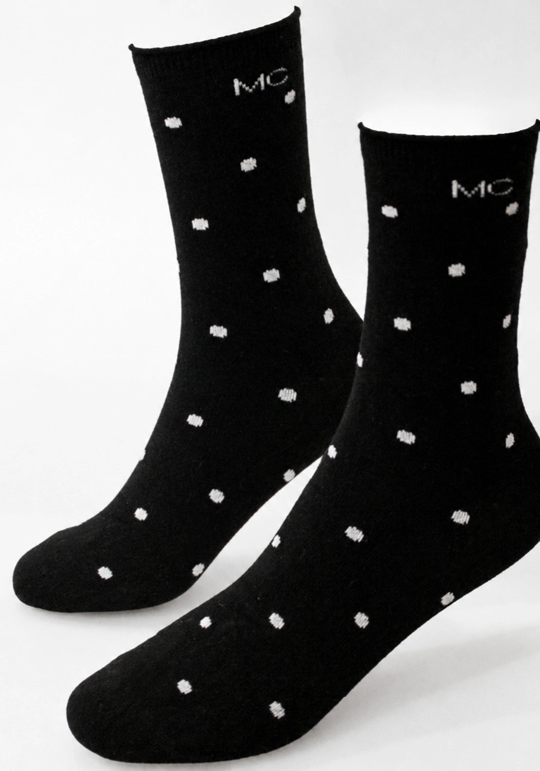 Marie Claire Bamboo Socks 2 Pair Pack - Black White Mix 3 Shaws Department Stores