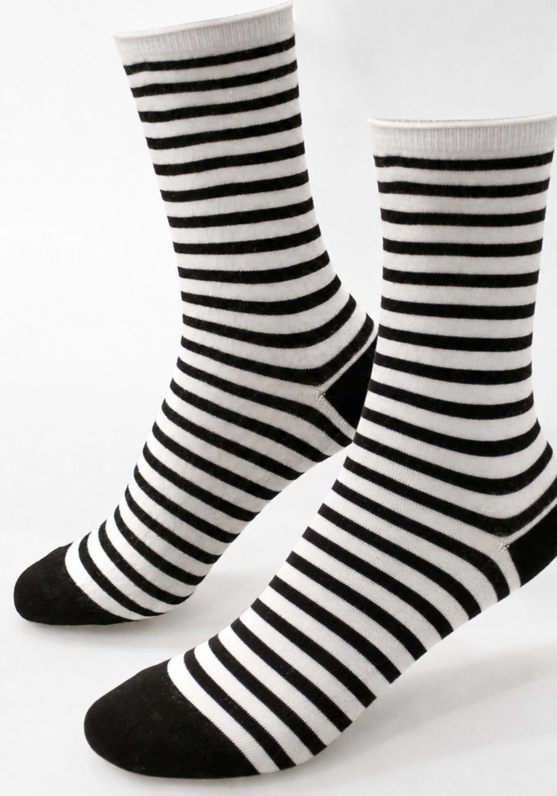 Marie Claire Bamboo Socks 2 Pair Pack - Black White Mix 4 Shaws Department Stores