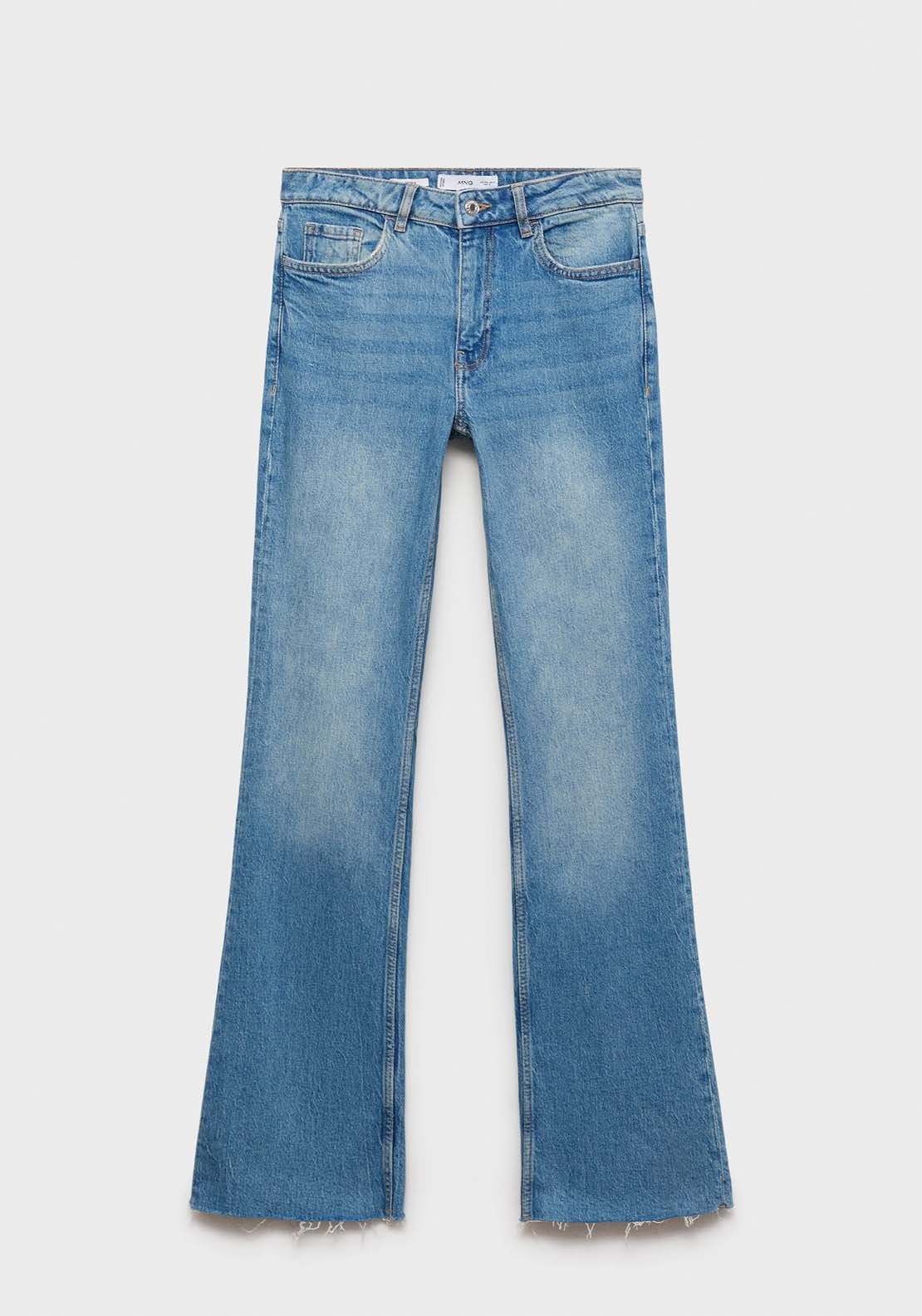 Mango High-waist balloon jeans - Open Blue 10 Shaws Department Stores