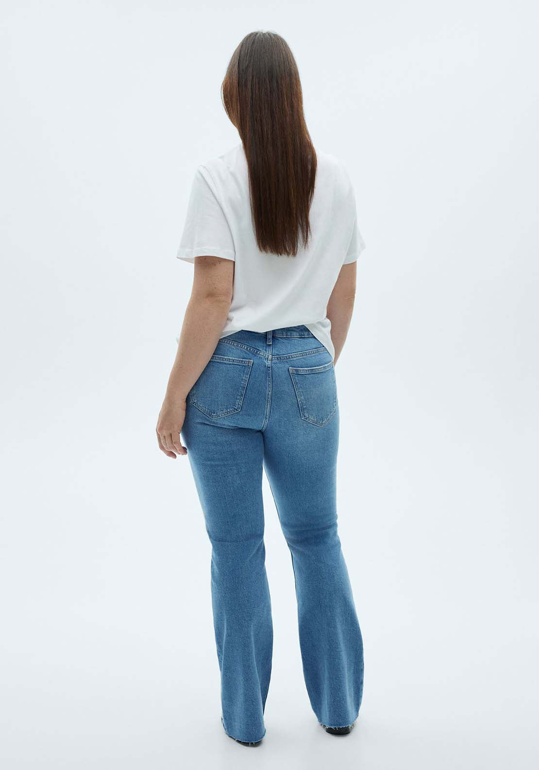 Mango High-waist balloon jeans - Open Blue 6 Shaws Department Stores