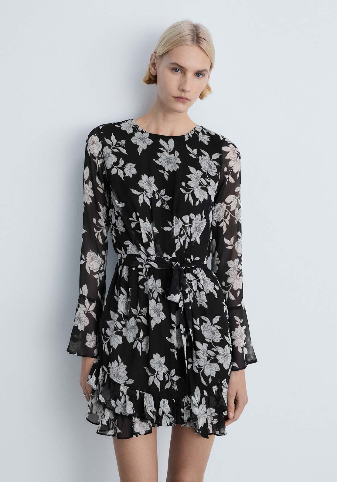 Mango Dress Swan - Black 1 Shaws Department Stores