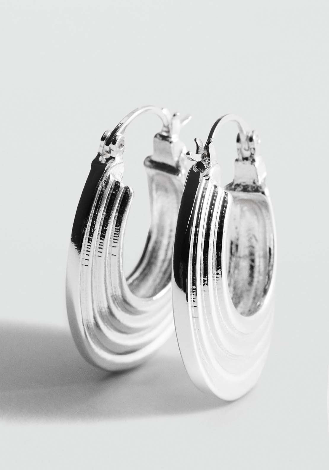 Mango Earrings Fabiana - Silver 2 Shaws Department Stores