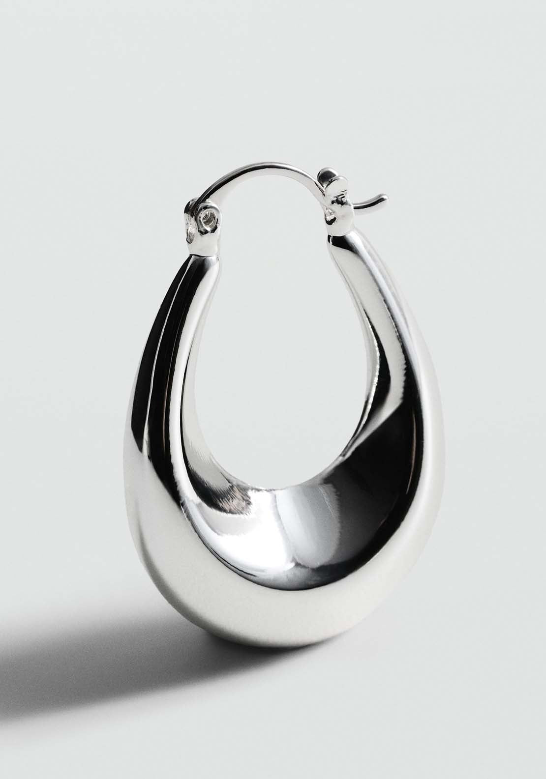 Mango Earrings Fedora - Silver 2 Shaws Department Stores