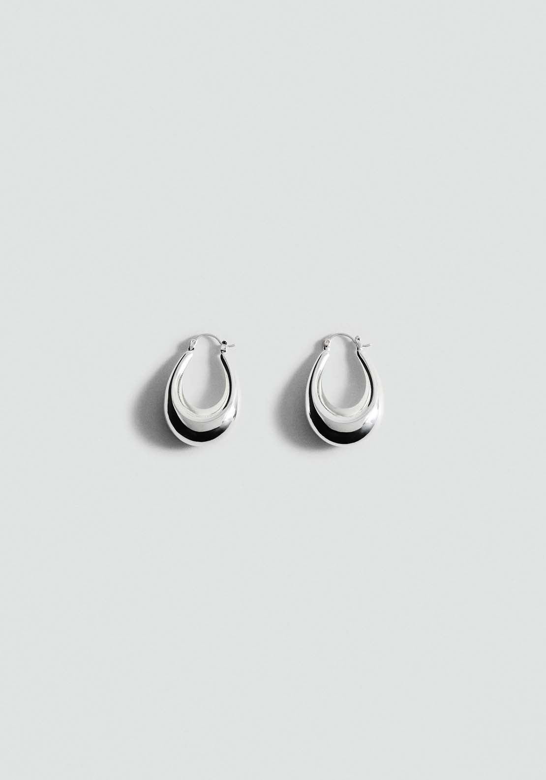 Mango Earrings Fedora - Silver 1 Shaws Department Stores