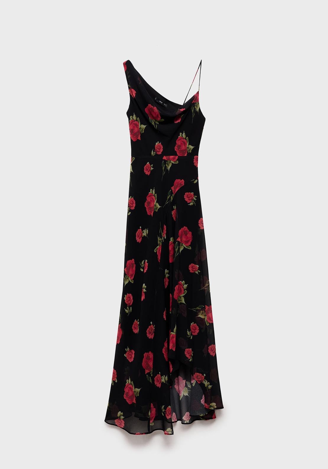 Mango Floral Dress - Black 6 Shaws Department Stores