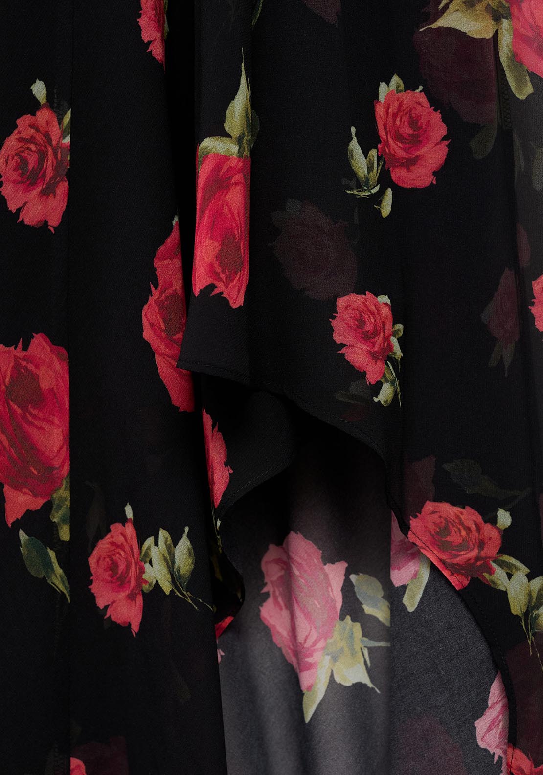 Mango Floral Dress - Black 7 Shaws Department Stores