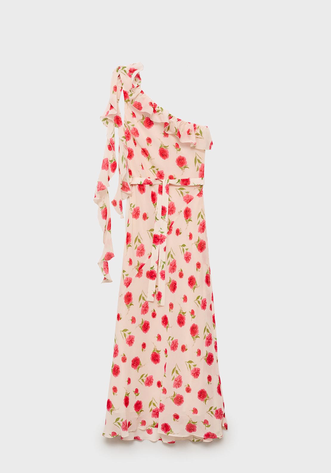 Mango Floral Dress - Light Beige 6 Shaws Department Stores