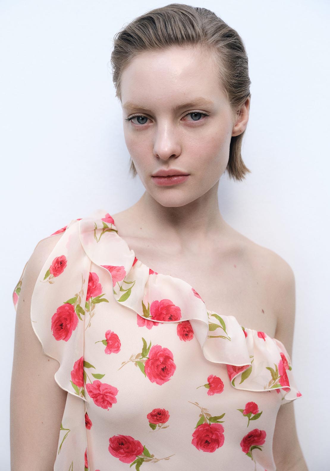 Mango Floral Dress - Light Beige 4 Shaws Department Stores